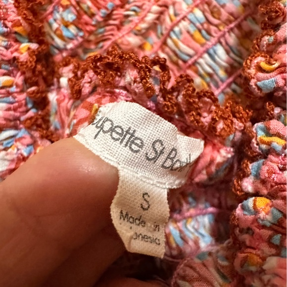 Poupette St. Barth Soledad Smocked Tiered Dress Size Small ( a2) - Picture 11 of 12